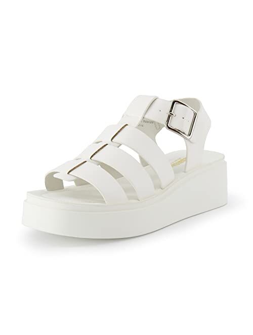 CUSHIONAIRE Women's Poppy fisherman platform sandal with +Memory Foam