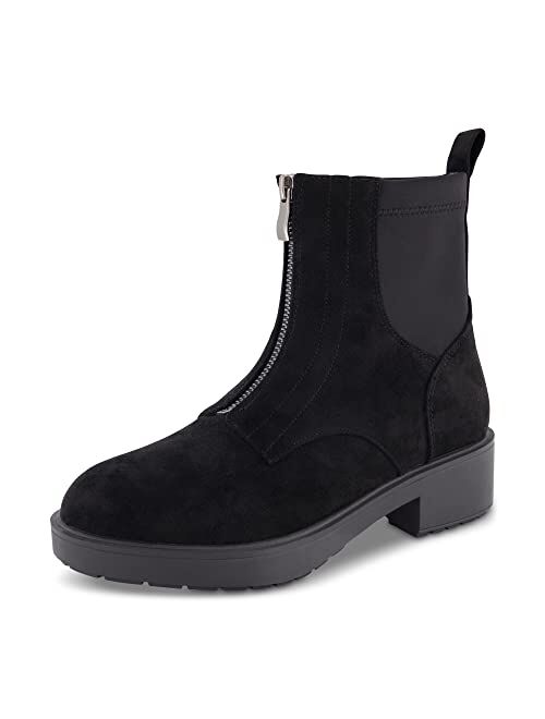 CUSHIONAIRE Women's Hackett zipper boot +Memory Foam, Wide Widths Available