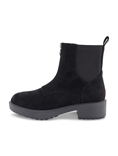 CUSHIONAIRE Women's Hackett zipper boot +Memory Foam, Wide Widths Available