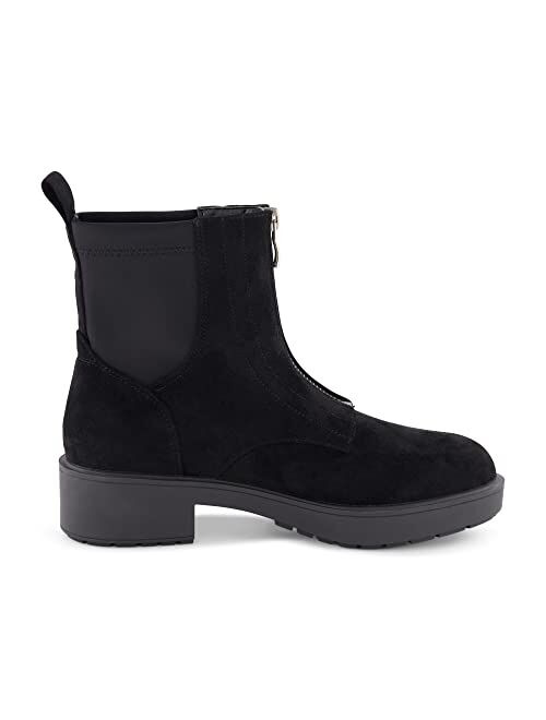 CUSHIONAIRE Women's Hackett zipper boot +Memory Foam, Wide Widths Available