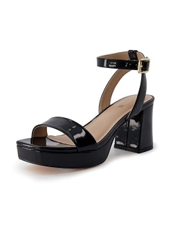 Women's Cherry platform dress sandal  Memory Foam and Wide Widths Available