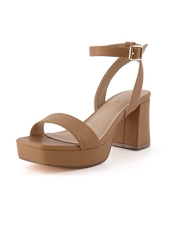 Women's Cherry platform dress sandal  Memory Foam and Wide Widths Available