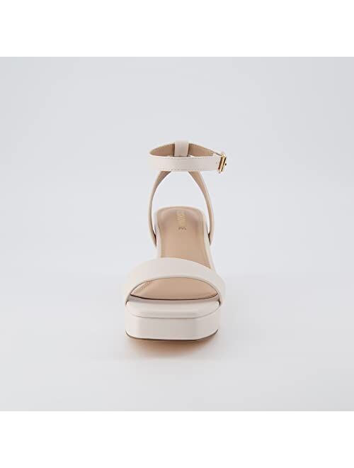 CUSHIONAIRE Women's Cherry platform dress sandal +Memory Foam and Wide Widths Available