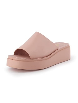 Women's Play one band platform sandal with  Memory Foam