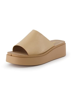 Women's Play one band platform sandal with  Memory Foam