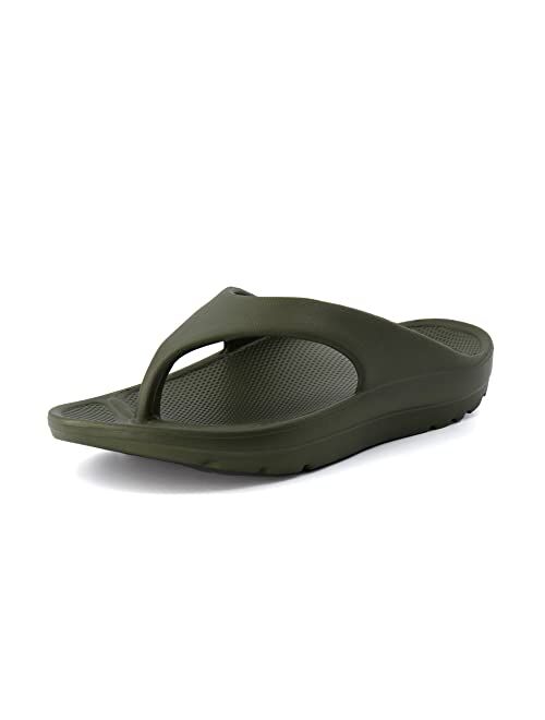 CUSHIONAIRE Women's Costa recovery thong sandal with +Comfort