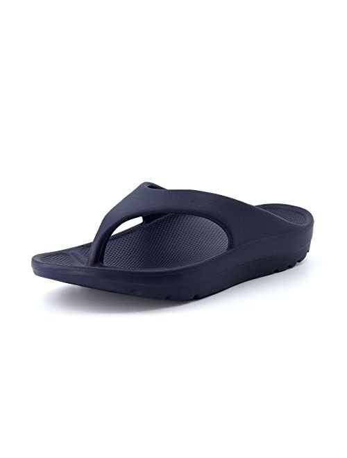 CUSHIONAIRE Women's Costa recovery thong sandal with +Comfort