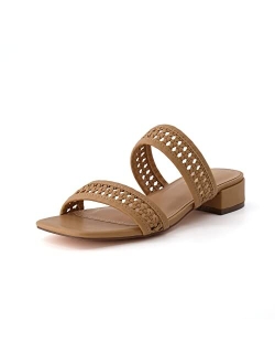 Women's Norma low block heel sandal  Memory Foam and Wide Widths Available