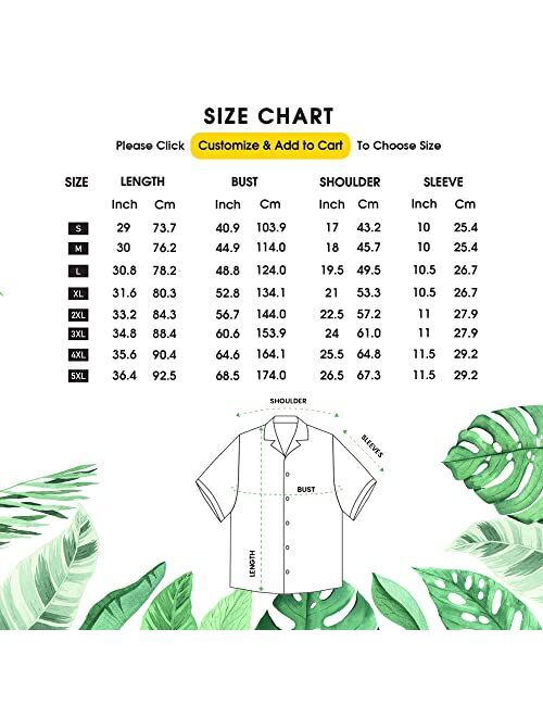 Generic Custom Face Hawaiian Shirt, Custom Hawaiian Shirt with Face, Funny Hawaiian Shirts for Men/Women, Personalized Photo Men Women Picture Flowers Fruit Beach Pet Shi