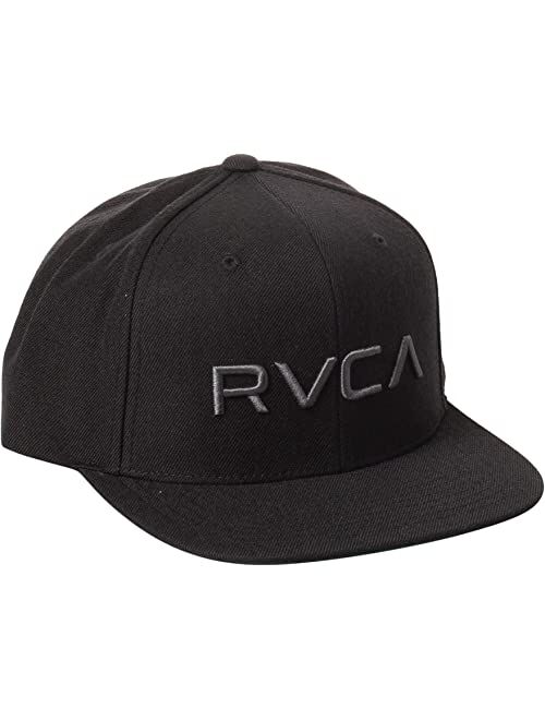 RVCA Men's Adjustable Snapback Straight Brim Hat