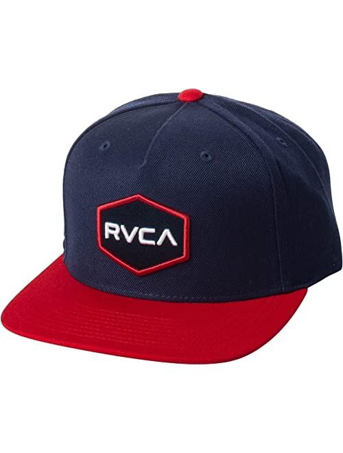 RVCA Men's Adjustable Snapback Straight Brim Hat