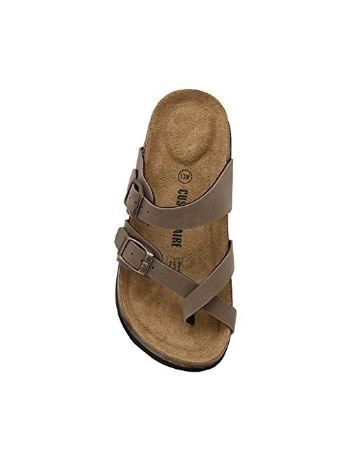 CUSHIONAIRE Kid's Luna JR Cork footbed Sandal with +Comfort