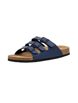 Men's Lela-M Cork footbed Sandal with  Comfort