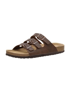 Men's Lela-M Cork footbed Sandal with  Comfort