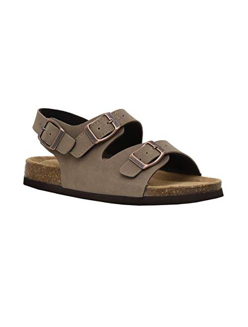 CUSHIONAIRE Kid's Liana JR Cork footbed Sandal with +Comfort