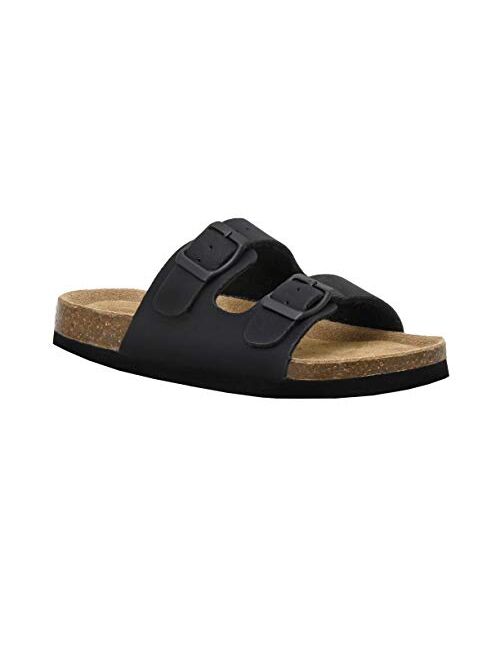 CUSHIONAIRE Kid's Lane JR Cork footbed Sandal with +Comfort