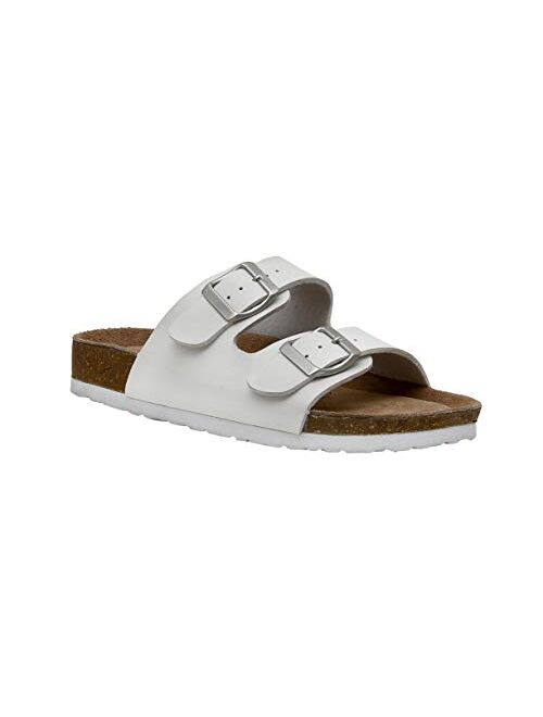 CUSHIONAIRE Kid's Lane JR Cork footbed Sandal with +Comfort