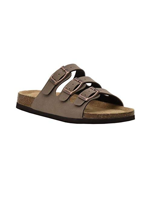 CUSHIONAIRE Kid's Lela JR Cork footbed Sandal with +Comfort