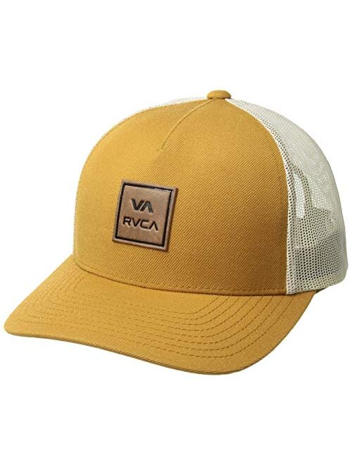 RVCA Men's Adjustable Snapback Curved Brim Trucker Hat