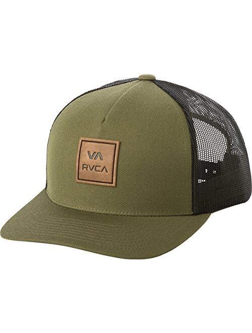 RVCA Men's Adjustable Snapback Curved Brim Trucker Hat