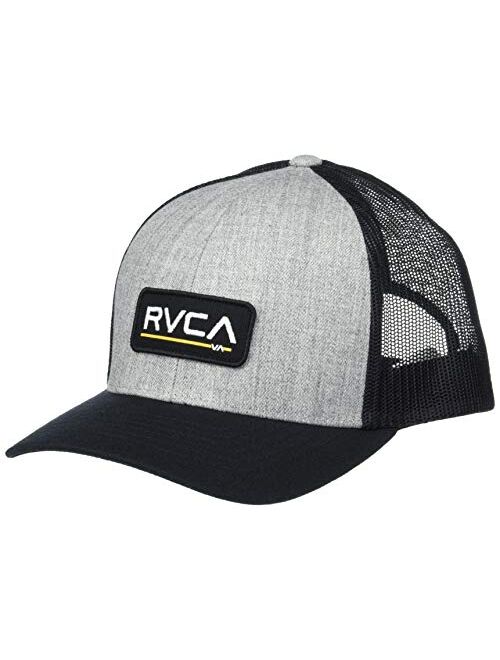 RVCA Men's Adjustable Snapback Curved Brim Trucker Hat