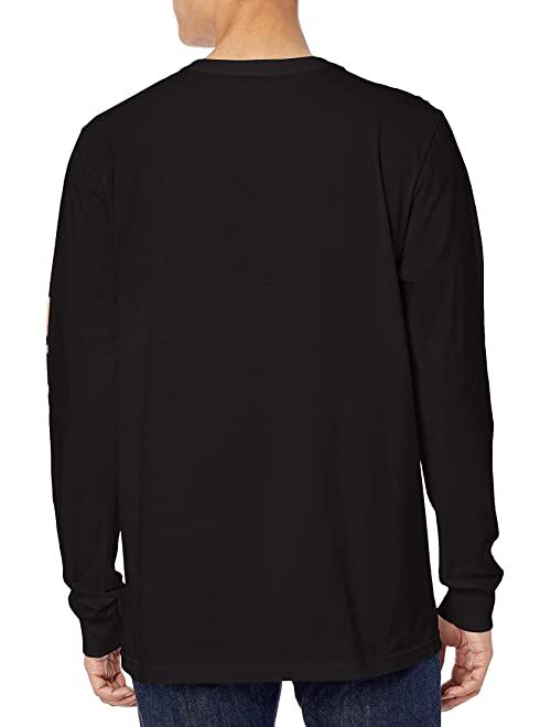 RVCA Men's Graphic Long Sleeve Crew Neck Tee Shirt