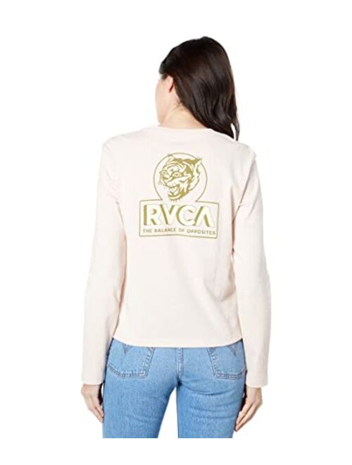 RVCA Men's Graphic Long Sleeve Crew Neck Tee Shirt