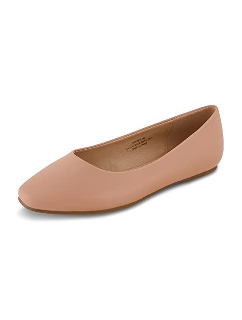 CUSHIONAIRE Women's Skipper Flat with +Memory Foam, Wide Widths Available