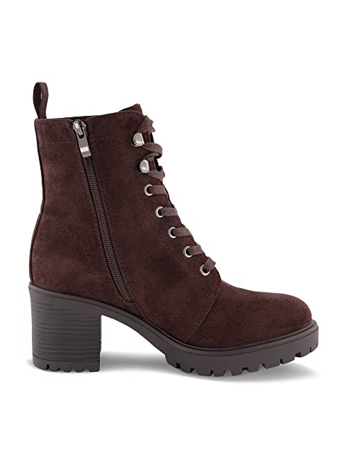 CUSHIONAIRE Women's James lace up boot +Memory Foam, Wide Widths Available
