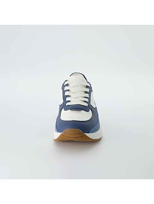 CUSHIONAIRE Women's Score lace up Sneaker +Comfort Foam, Wide Widths Available