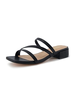 Women's Newport low block heel sandal  Memory Foam and Wide Widths Available