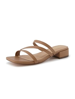 Women's Newport low block heel sandal  Memory Foam and Wide Widths Available