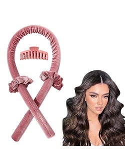 Ivyu Heatless Hair Curler Curls - Heatless Curling Rod Headband for Long Hair, Satin Heatless Curling Set No Heat Curling Headband No Damage Waves Hair Wrap Curler Ribbon