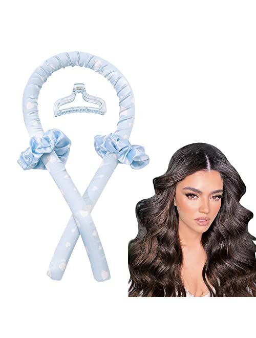 Ivyu Heatless Hair Curler Curls - Heatless Curling Rod Headband for Long Hair, Satin Heatless Curling Set No Heat Curling Headband No Damage Waves Hair Wrap Curler Ribbon