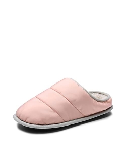 Women's Cozy Memory Foam House Slippers with Fuzzy Wool-Like Lining, Slip-on Washable Indoor Bedroom House Shoes