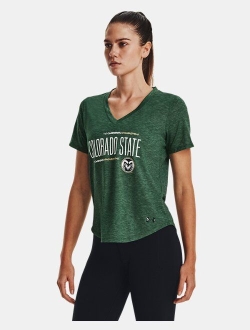 Women's UA Breezy Collegiate V-Neck T-Shirt