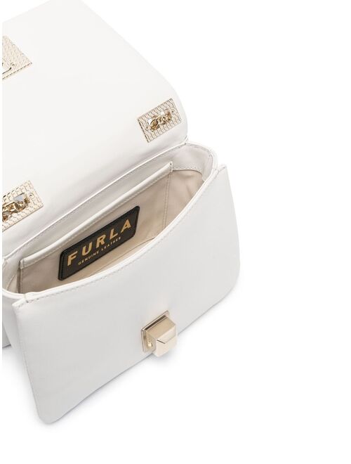 Furla chain-link leather bag