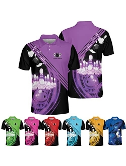 Generic Personalized Name Bowling Polo Shirts 3D for Women, Bowling Shirt, Bowling Shirts for Womens, Team Bowling Shirt Women1