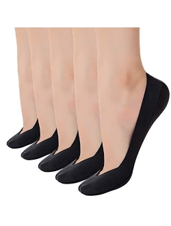 R Relaxife Womens No Show Thin Socks Cotton Nylon Low Cut Liner Non Slip hidden Invisible Socks for Flats Boat Sneaker 4-6 packs