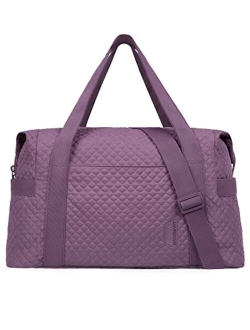 Weekender Bags for Women, BAGSMART Gym Bag Travel Duffle Overnight Bag for Travel Essentials, Large Hospital Bag for Labor and DeliveryPink