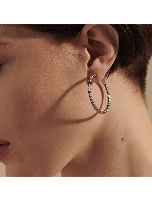 John Hardy Classic Chain Hoop Earrings