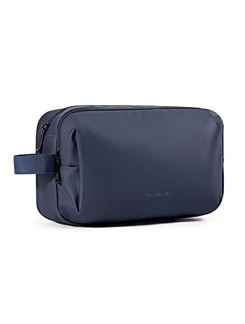 BAGSMART Toiletry Bag for Men, Travel Toiletry Organizer Dopp Kit Water-resistant Shaving Bag for Toiletries Accessories, Black