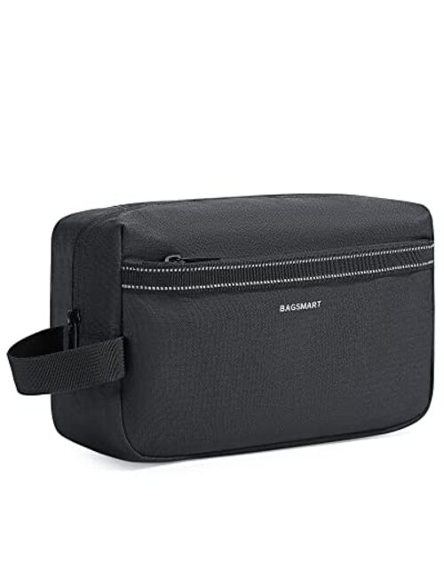 Toiletry Bag for Men,BAGSMART Travel Bag,Dopp Kit with Large Capacity,Water Resistant Shower Bag for Travel Essentials,Shaving Bag for Travel,Sports,Black 2