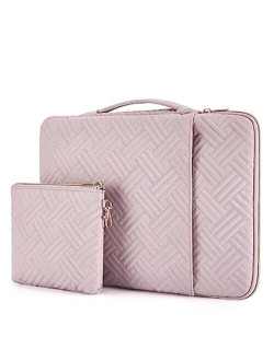 Laptop Sleeve,BAGSMART Laptop Case Cover Compatible with 13-13.3 inch Notebook,MacBook Air,MacBook Pro 14 Inch,Computer,Water Repellent Protective Case with Pocket,Pink