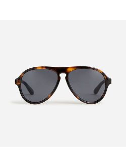 Kids' tortoise shell aviator sunglasses