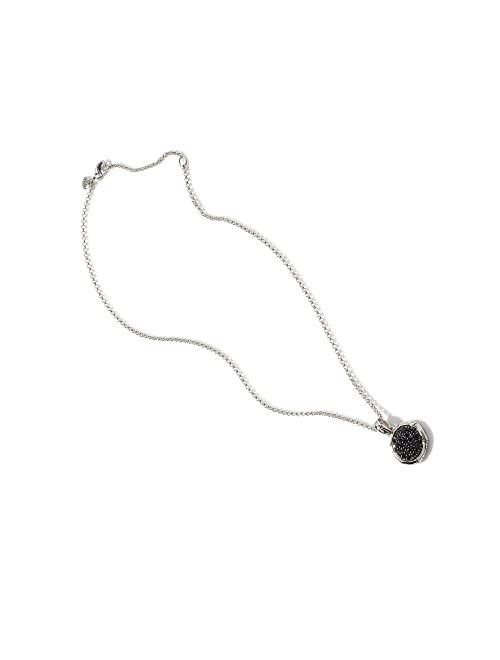 John Hardy Bamboo Pendant Necklace with Black Sapphire