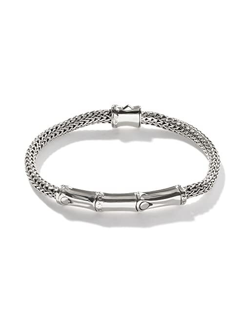 John Hardy WOMEN's Bamboo Silver Station Bracelet