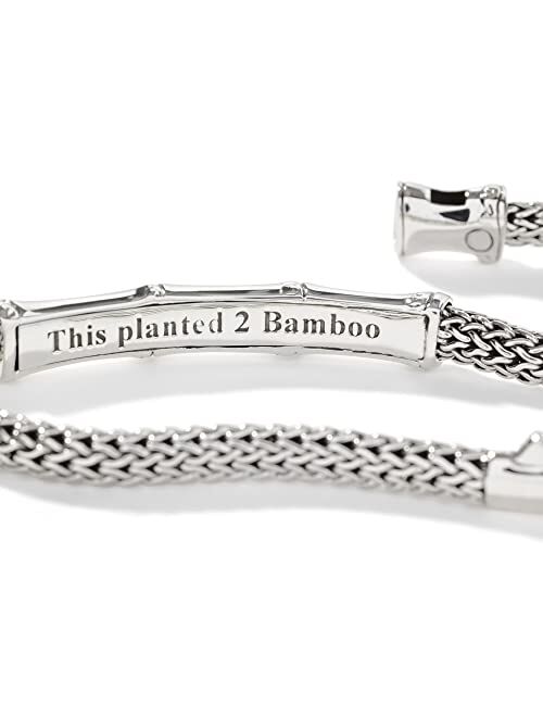 John Hardy WOMEN's Bamboo Silver Station Bracelet