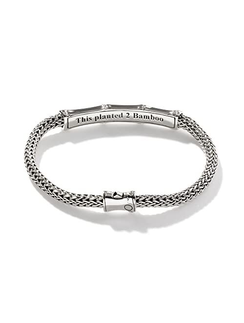 John Hardy WOMEN's Bamboo Silver Station Bracelet