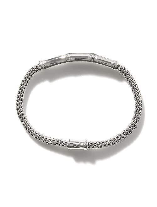 John Hardy WOMEN's Bamboo Silver Station Bracelet